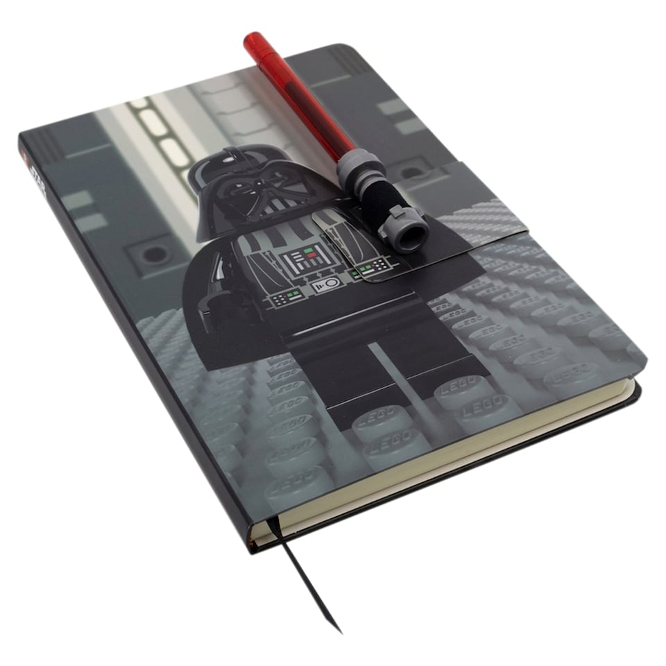 LEGO Star Wars Darth Vader & Lightsaber Lined Notebook A5 192 Pages and Gel Pen 0,7 mm