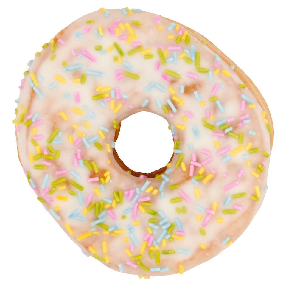 image 1 of Tesco White Iced Doughnut