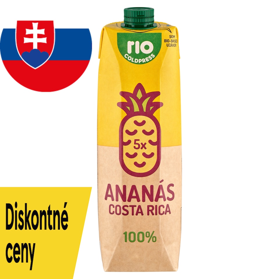 obrázok 1 z Rio Cold Press 100% Costa Rica ananás 1 l