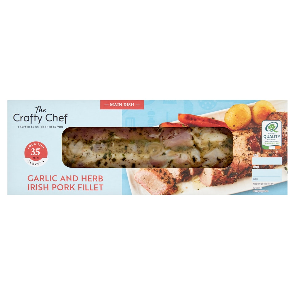 The Crafty Chef Gar/Hrb Irish Pork Fillet 545G