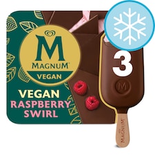 Magnum Vegan Raspberry Swirl Ice Cream Sticks 3 x 90ml