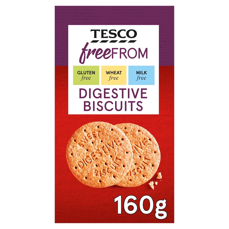 Tesco Free From Digestive Biscuits 160G