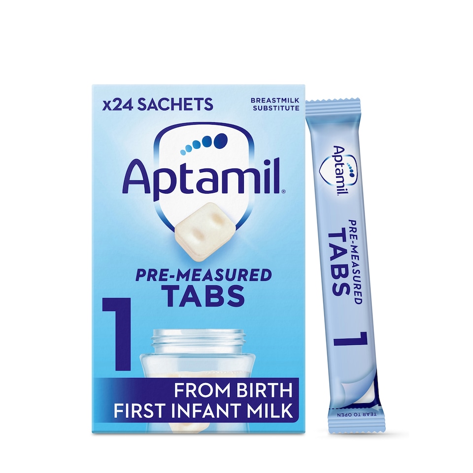 image 1 of Aptamil 1 First Baby Milk Formula from Birth 120 Tabs 552g