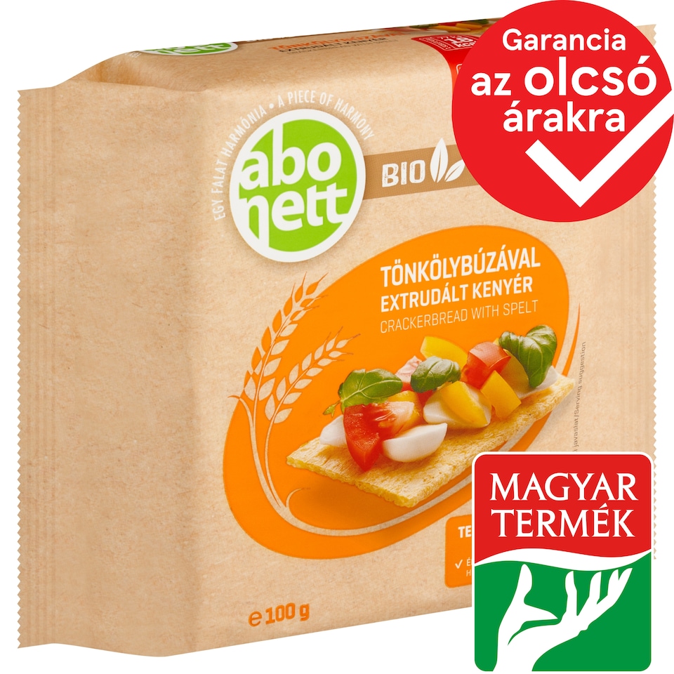 Abonett bio extrudált kenyér tönkölybúzával 100 g