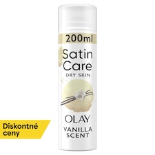 Dámsky gél na holenie Gillette Satin Care, Vanilla Scent with Olay, 200 ml
