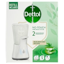 Dettol Bezdotykový dávkovač mydla + náplň aloe a bambus 250 ml