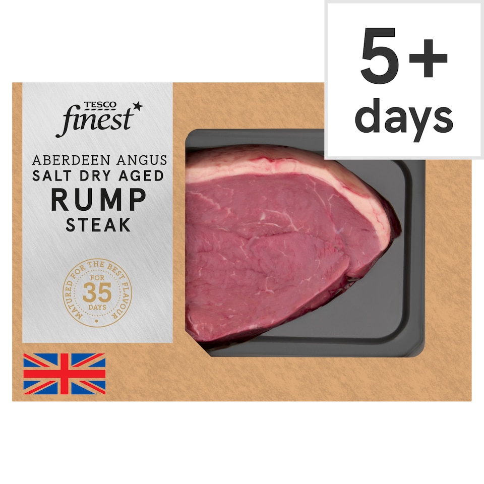 image 1 of Tesco Finest AA Salt Dry Aged Beef Rump Steak