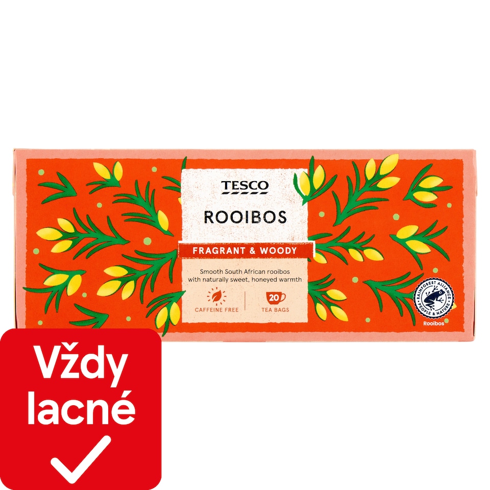 Tesco Bylinný čaj rooibos 20 x 2 g (40 g)