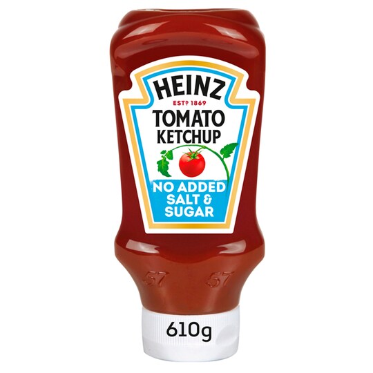 Heinz Ketchup No Added Sugar & Salt 570Ml Tesco Groceries