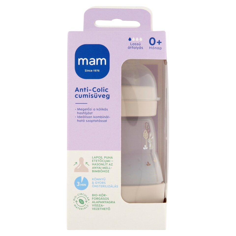 MAM Anti-Colic 160 ml cumisüveg 0+ hónap