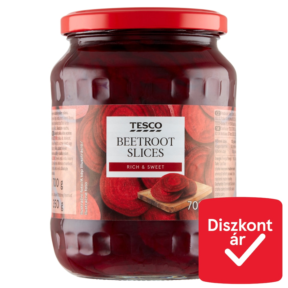 Tesco Sliced Beetroot in Sweet Brine 700 g