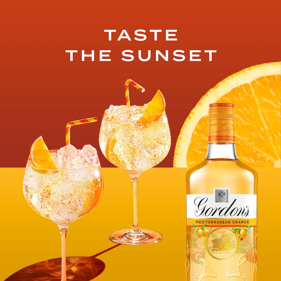 image 1 of Gordon's Mediterranean Orange Gin Bottle 37.5% Vol 70Cl 