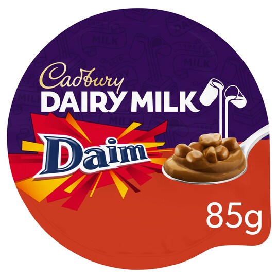 Cadbury Dairy Milk Chocolate Daim Dessert 85G Tesco Groceries