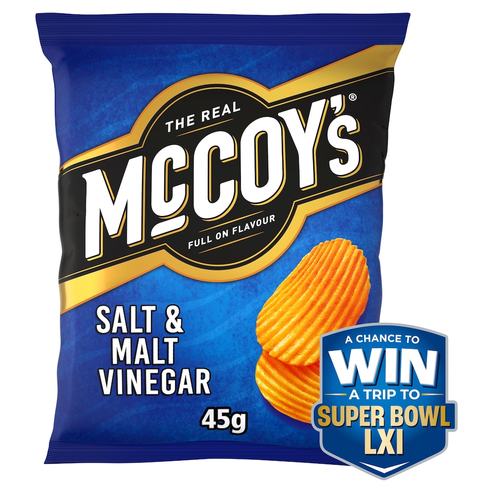 image 1 of Mccoy's Salt & Vinegar Grab Bag Crisps 45G