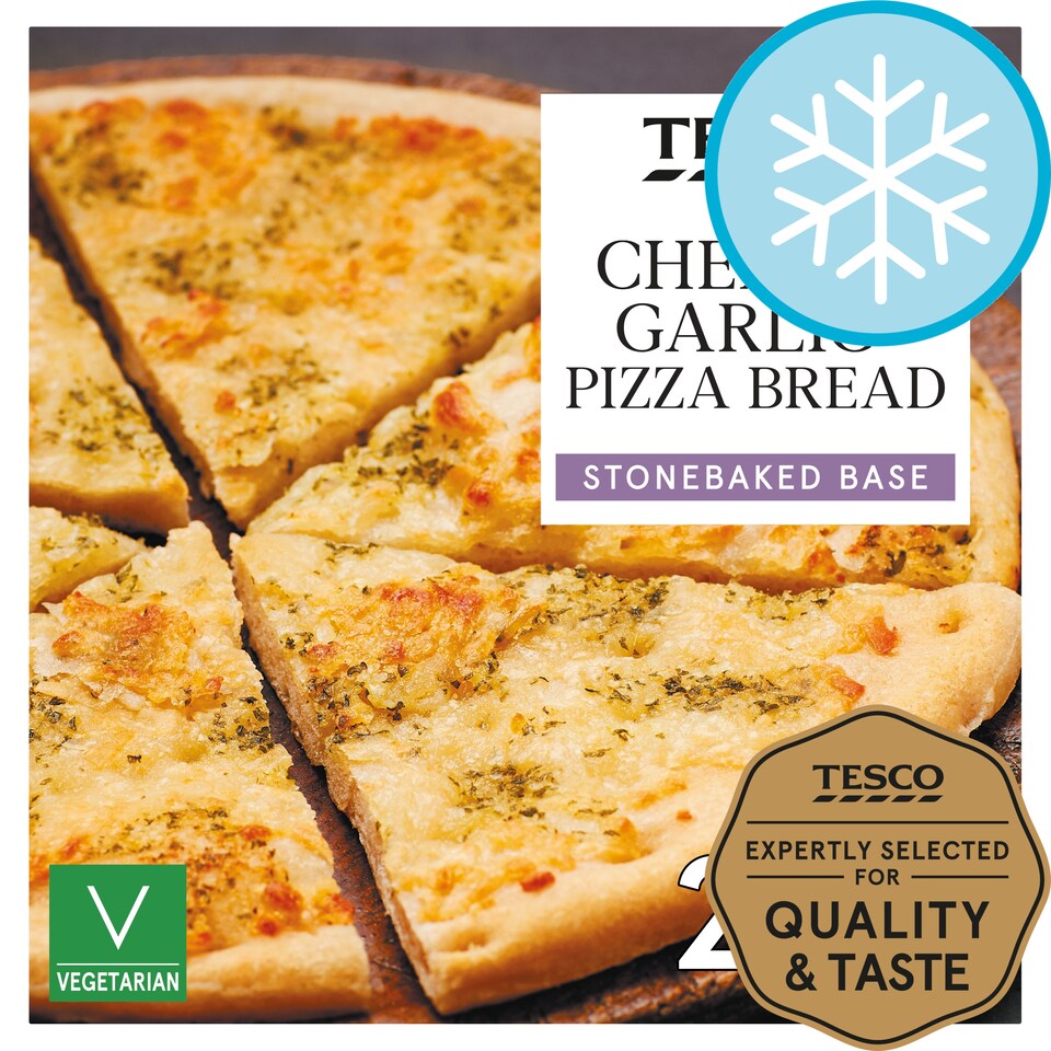 Tesco Cheese & Garlic Pizza Bread 210G