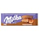 Obrázek 1 pro produkt Milka Peanut Caramel mléčná čokoláda z alpského mléka s arašídovou náplní a karamelem 276 g