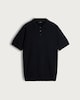image 4 of F&F Pure Cotton Fine Knit Polo Shirt in Navy