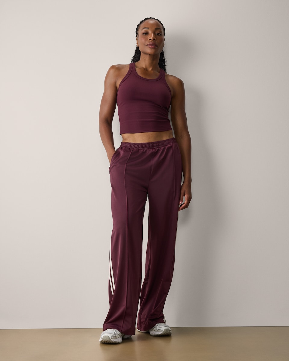image 1 of F&F Active ULTRASTRETCH Racerback Vest in Burgundy
