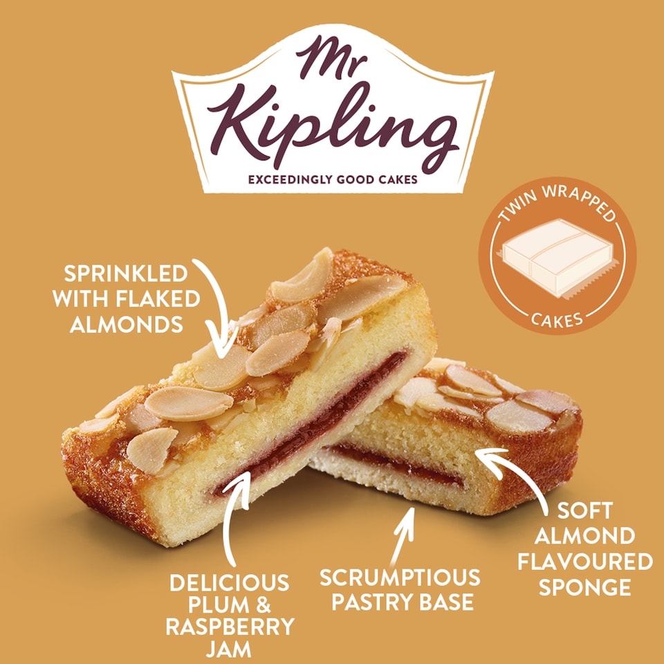 image 1 of Mr Kipling Almond Slices 6 Pack