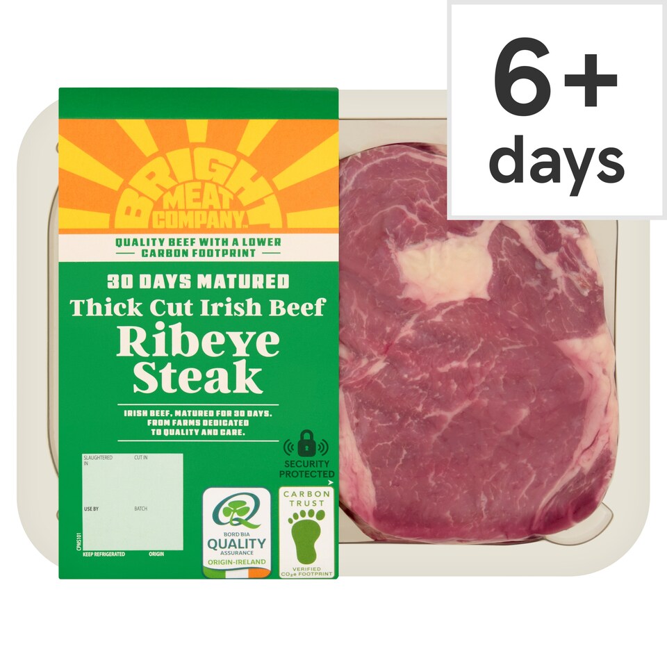 BRIGHT MEAT COMPANY 30 Days Matured Thick Cut Irish Beef Ribeye Steak 280g
