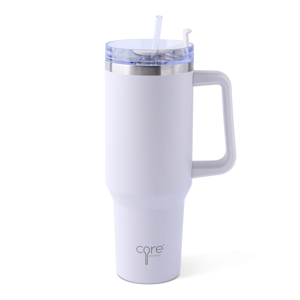 image 1 of Core Kitchen Taupe Atlas Tumbler Water Bottle 1.2L