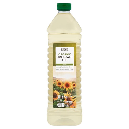 Tesco Organic Sunflower Oil 1L Tesco Groceries