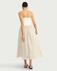 image 2 of F&F Pleated Bandeau Midi Dress in Neutral