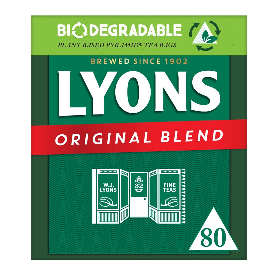 image 1 of Lyons Original Labelteabags 80 Pack 232G