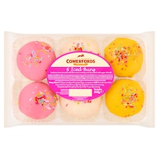 Comerfords 6 Iced Buns 200g