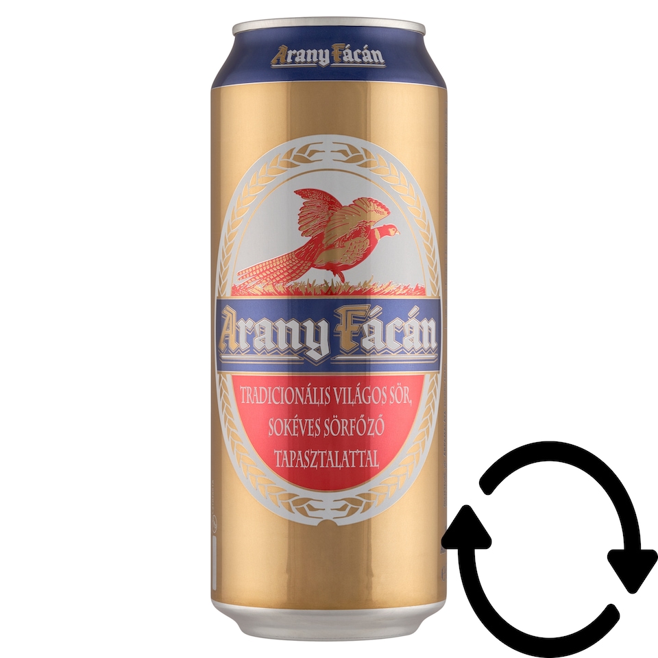 Arany Fácán világos sör 4% 500 ml