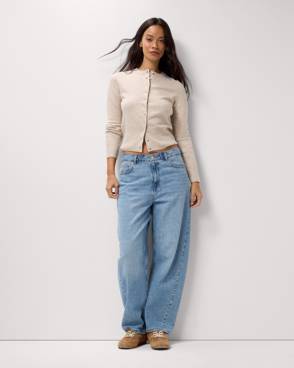 image 1 of F&F Long Sleeved Cardigan in Neutral