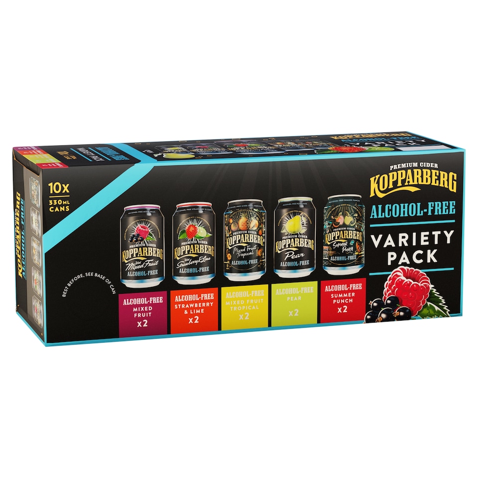 Kopparberg Alcohol Free Cider Variety Pack 10 x 330ml