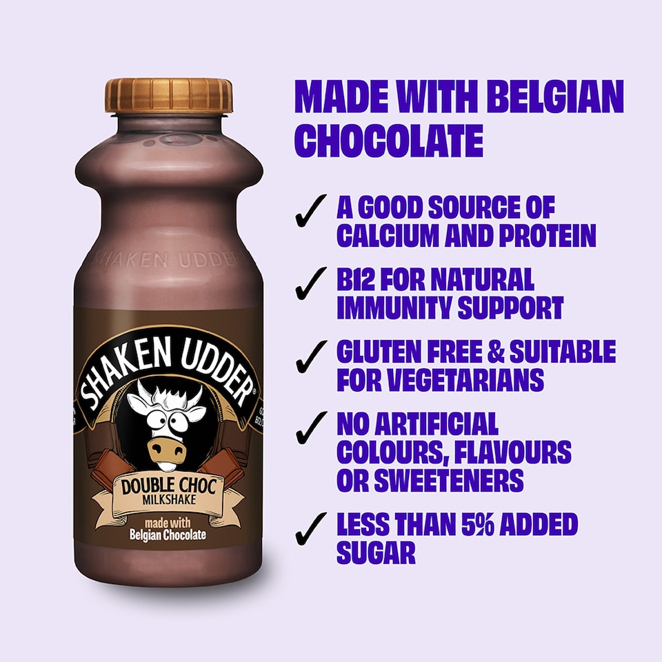 image 1 of Shaken Udder Double Choc Milkshake 330ml