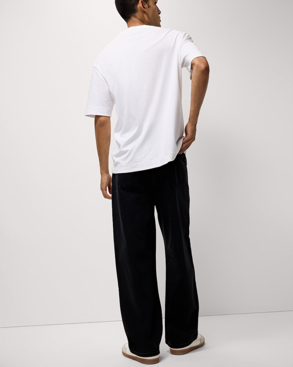 image 1 of F&F Relaxed Fit Jeans in Black