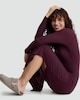 image 1 of F&F Ribbed Long Sleeved Pyjama Dress in Purple