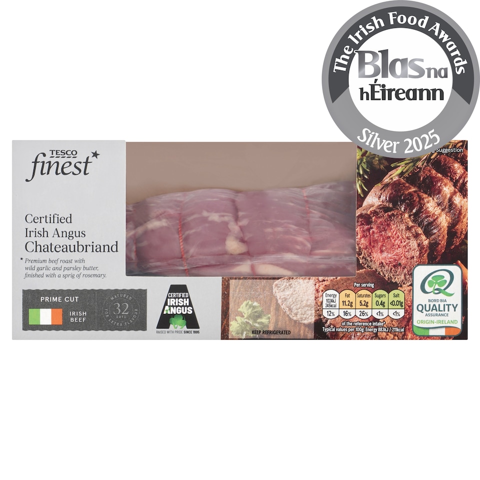 Tesco Finest Certified Irish Angus Chateaubriand 800G