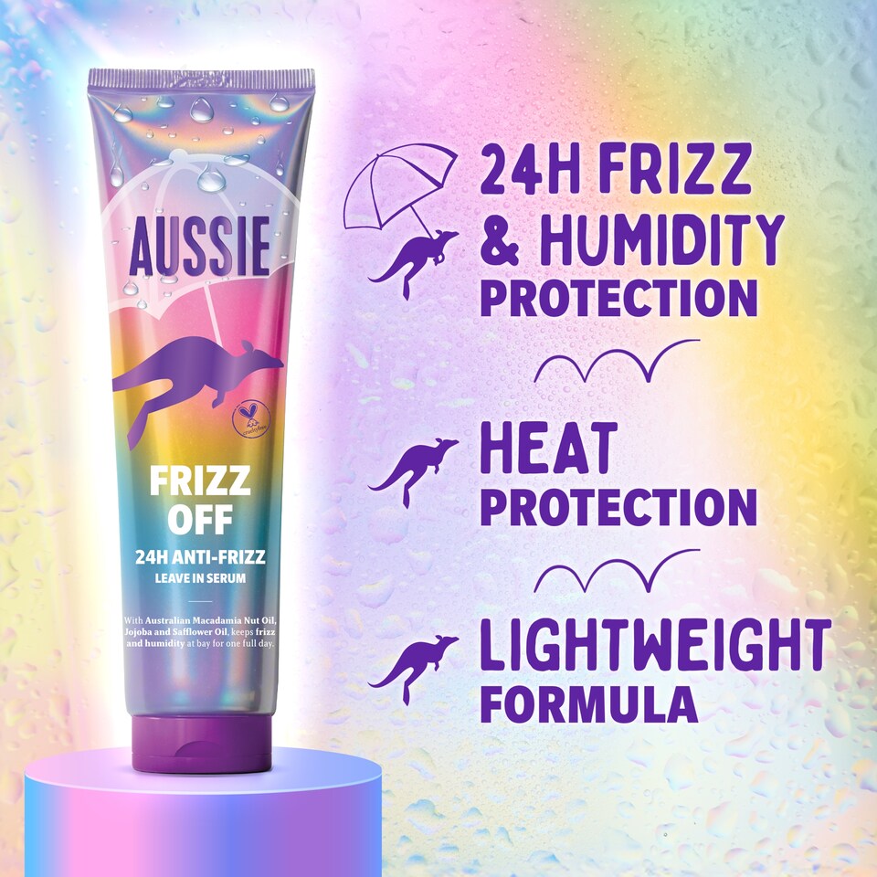 image 1 of Aussie Frizz Off 24H Anti- Frizz Leave in Serum 160ML