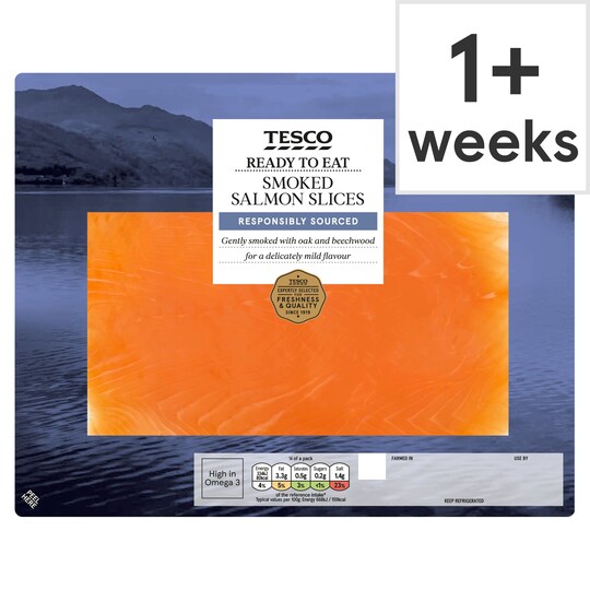 image 1 of Tesco Smoked Salmon 200G
