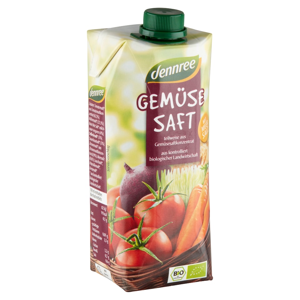 Dennree bio zöldséglé 500 ml  1. kép