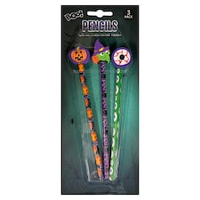 Boo! halloweenske ceruzky s gumou 3 ks