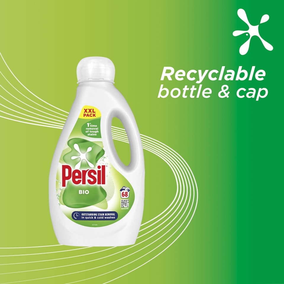 image 1 of Persil Bio Laundry Washing Liquid Detergent 68 Washes 1836ml