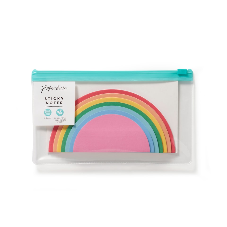 image 1 of Paperchase Rainbow Sticky Note Set