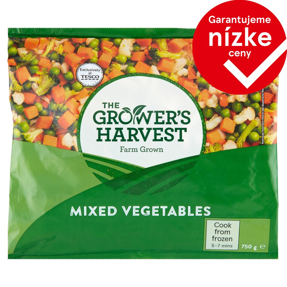 The Grower's Harvest Zmes mrkvy, hrášku, brokolice a karfiolu 750 g