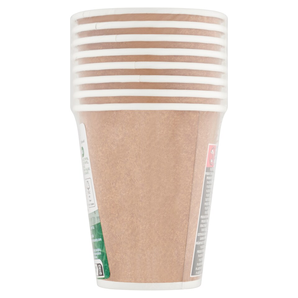 Decorata barna papírpohár 200 ml 8 db