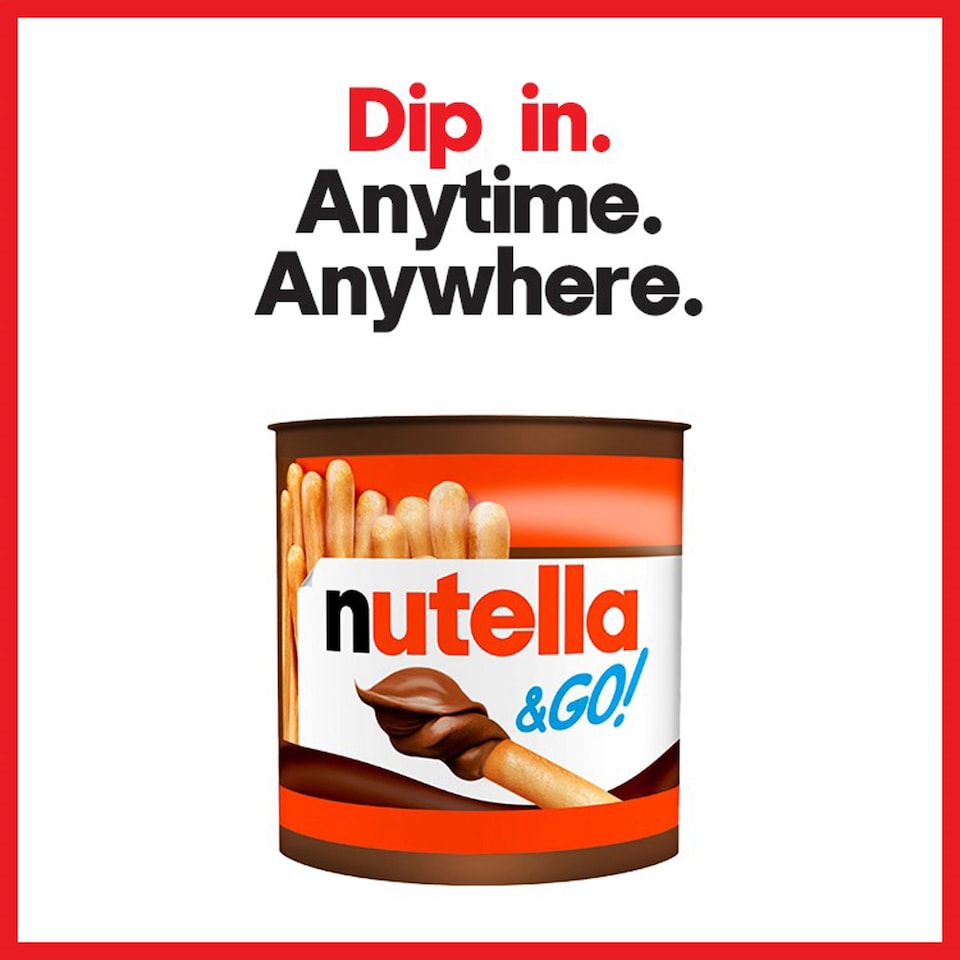 image 1 of Nutella & Go! Hazelnut Chocolate Spread and Breadsticks Snack Pot 1 x 48g