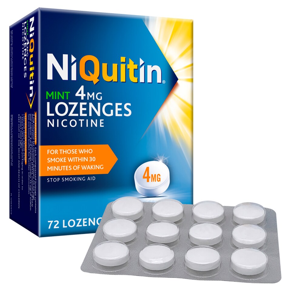 image 1 of NiQuitin Stop Smoking Aid 4mg Nicotine Lozenges - Mint 72s