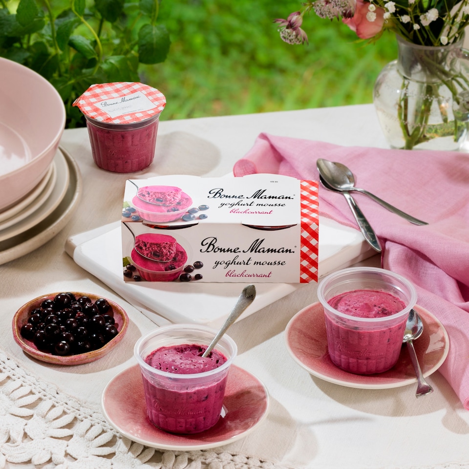 image 1 of Bonne Maman Blackcurrant Mousse 2 x 70g