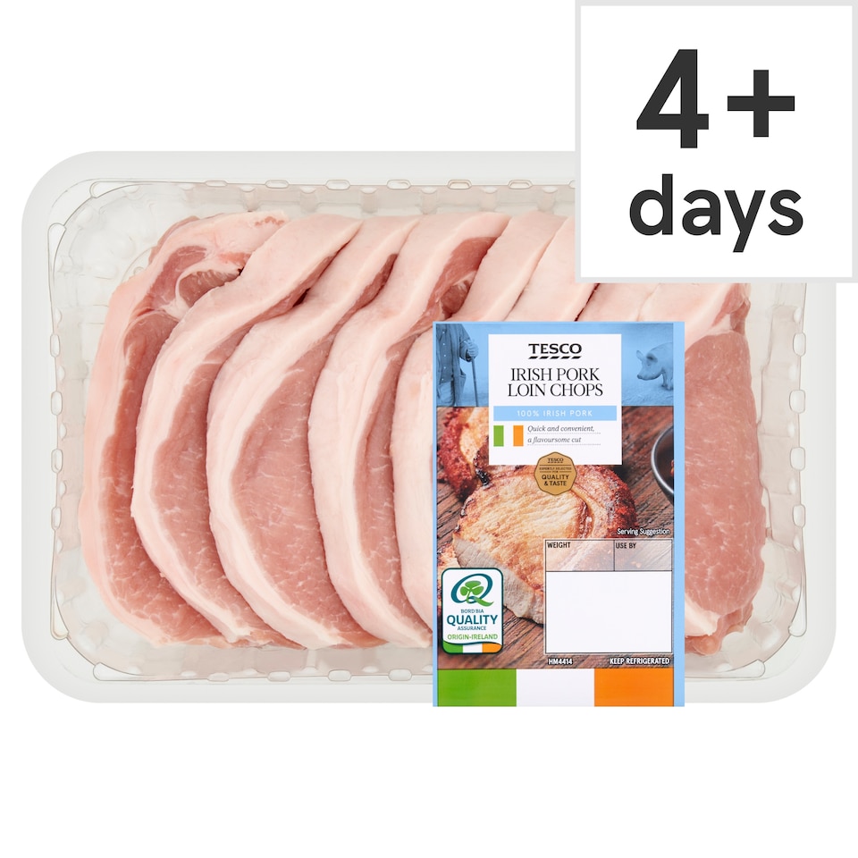 Tesco Irish Pork Loin Chops 1.04Kg