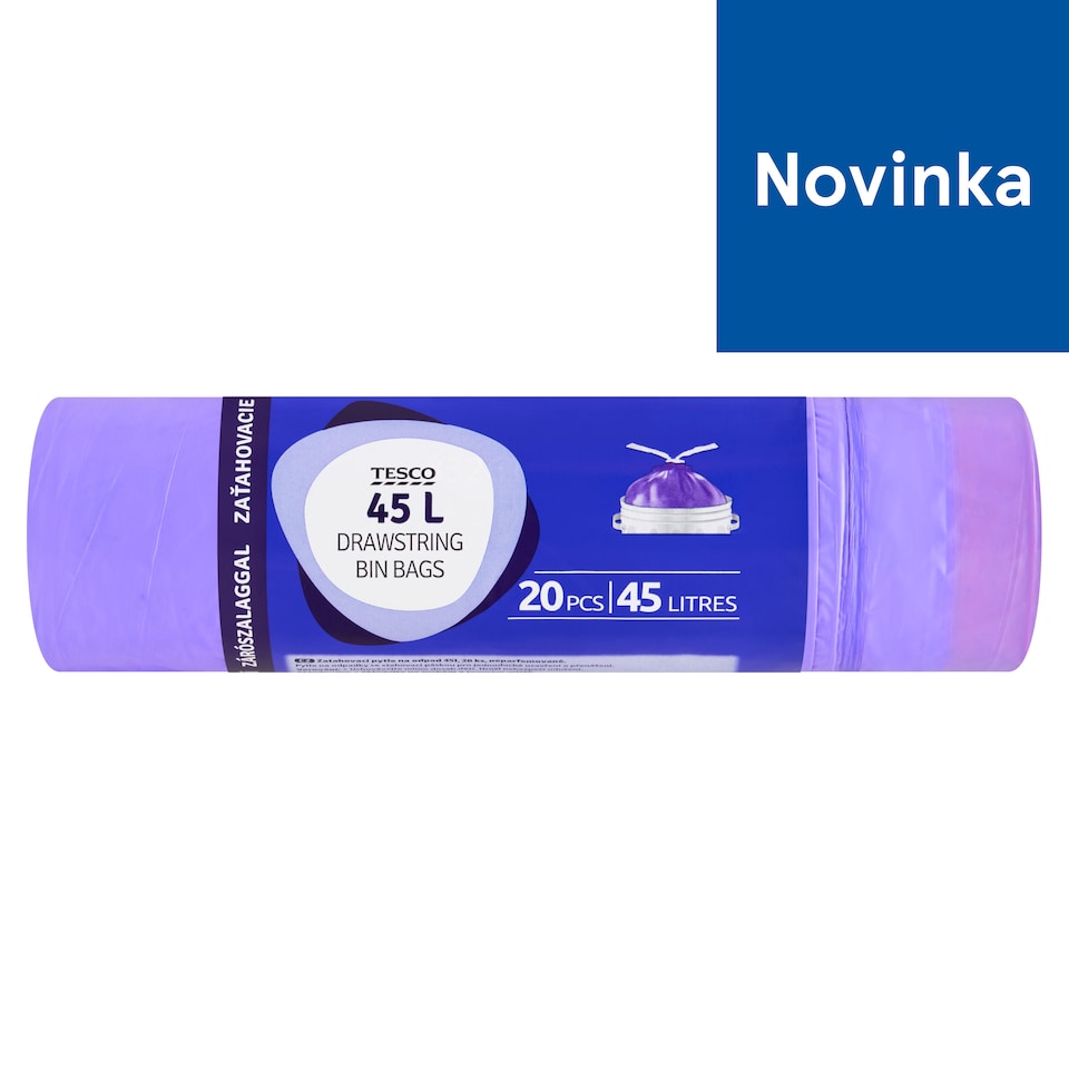 Tesco Drawstring Bin Bags 45 L 20 pcs