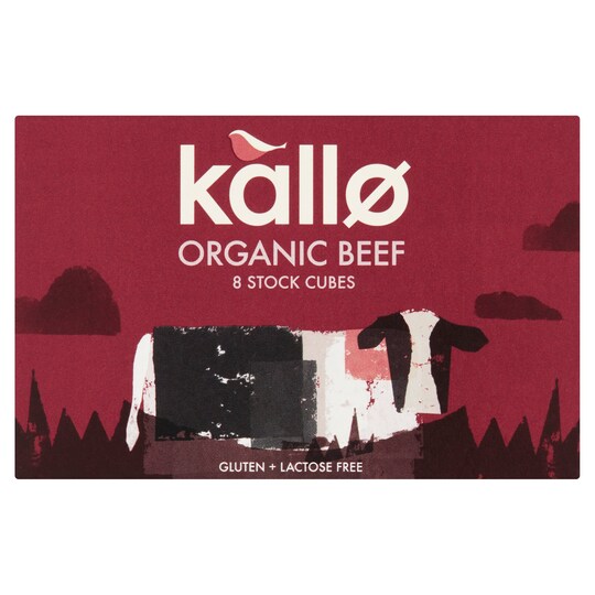 Kallo Organic Beef Stock Cubes 8Pk 88G Tesco Groceries